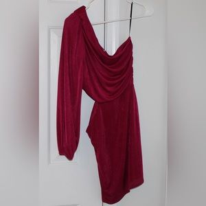 Alter’d State one sleeve mini dress with cut open side